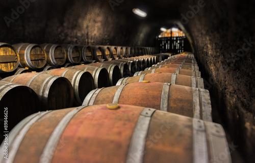Wine cellar.
