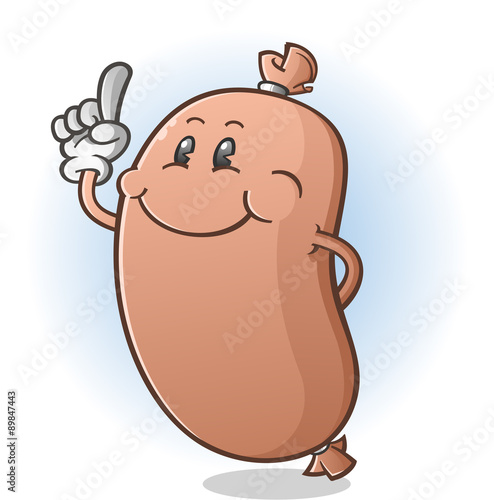 Bologna Sausage Cartoon Character