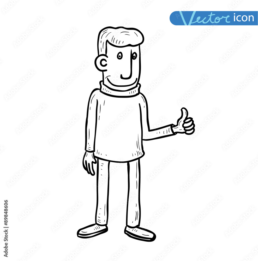 Businessman sucess, vector illustration. Businessman sucess, vector illustration.