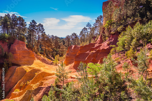 Scenic pit mining ocher photo