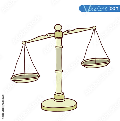  scales icon. vector illustration.
