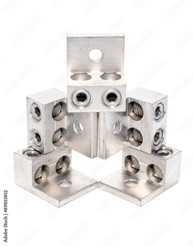 Abstract design of rectangular metal detail Abstract design of rectangular metal detail