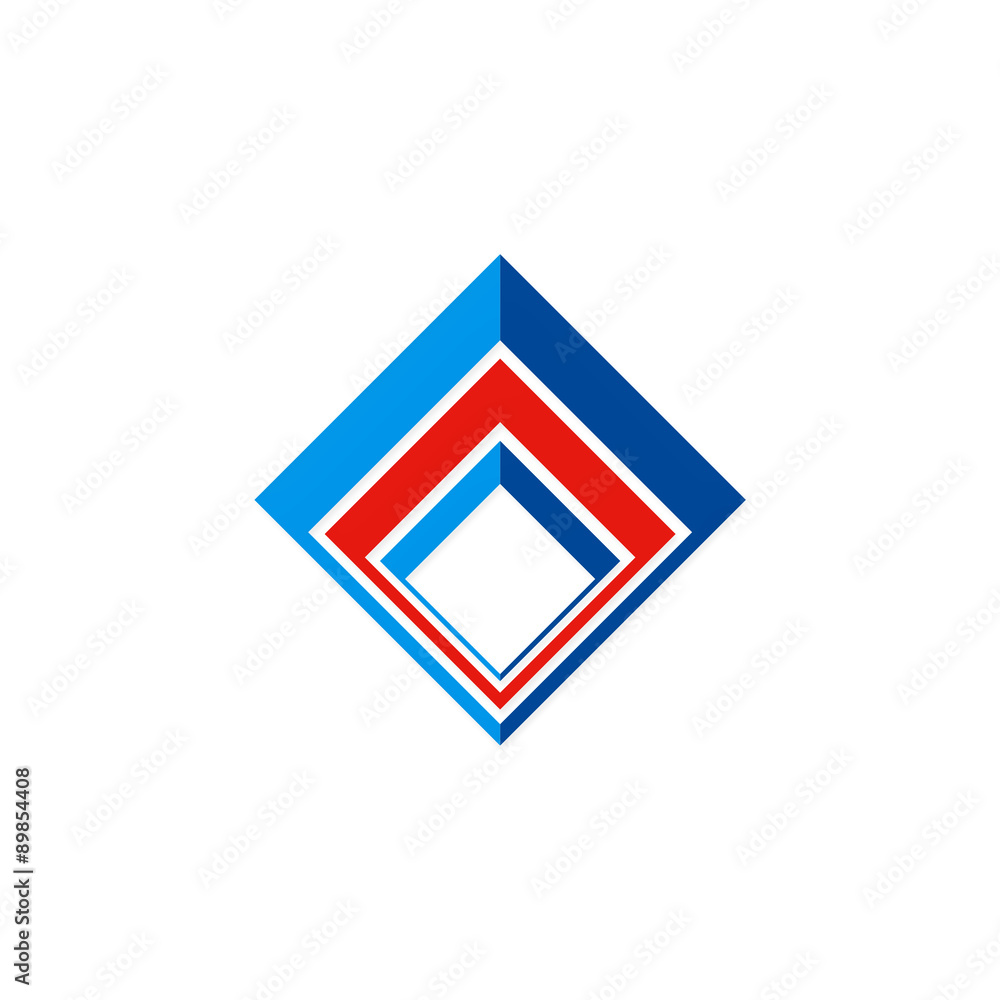 business finance square vector logo