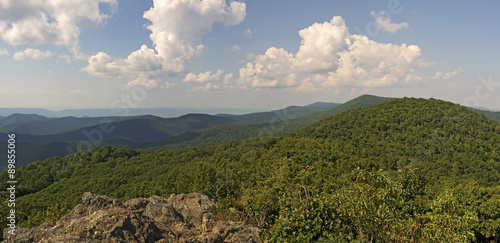 Bearfence Viewpoint Panorama, Shenandoah National Park