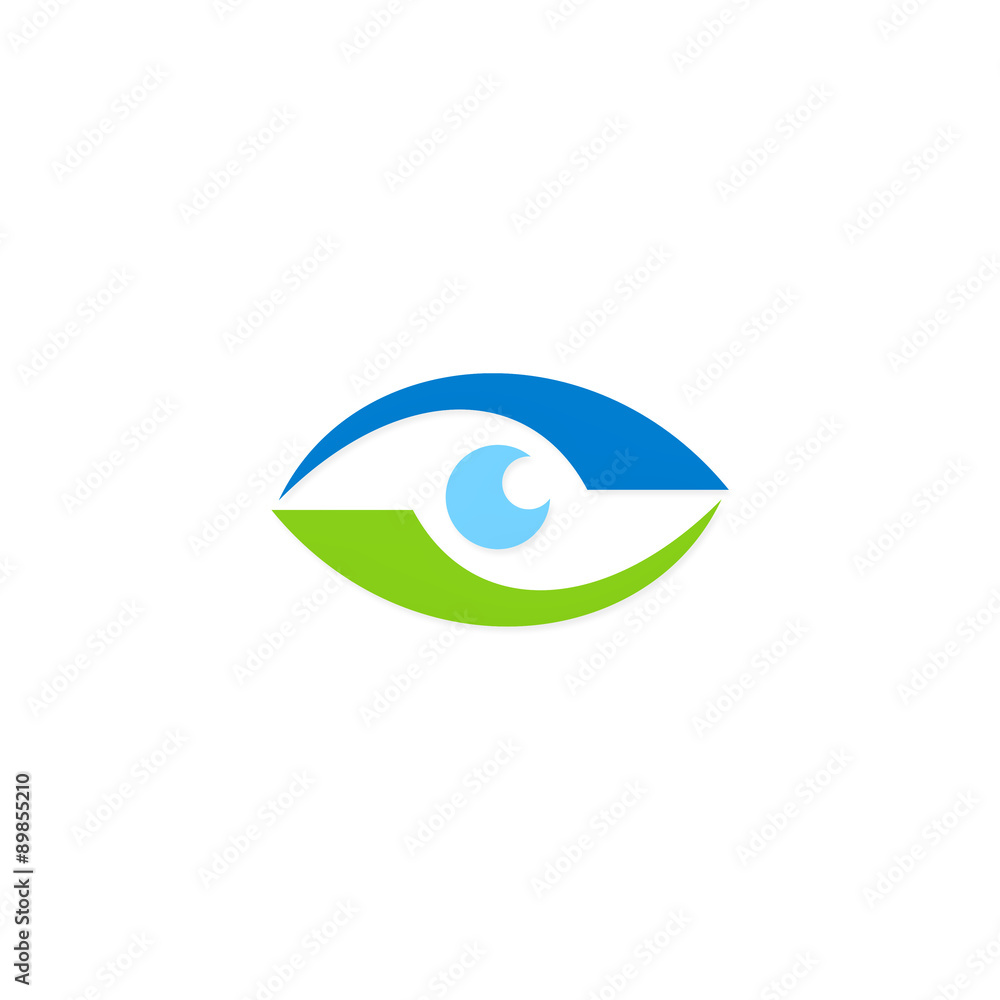 eye vision abstract vector logo eye vision abstract vector logo