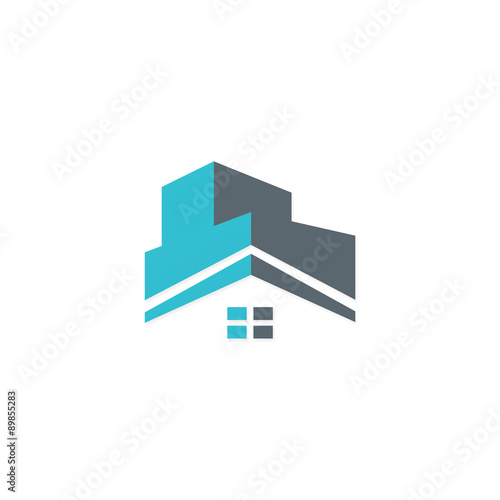 house roof construction building logo