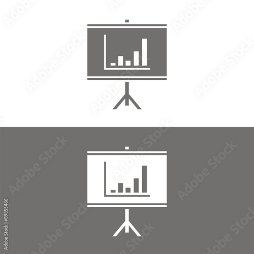 Icono pantalla de proyección BN