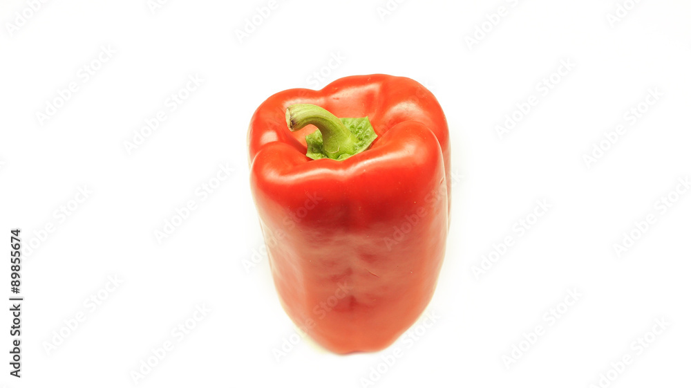 Spicy chili (capsicum chinense) isolated on white background.
