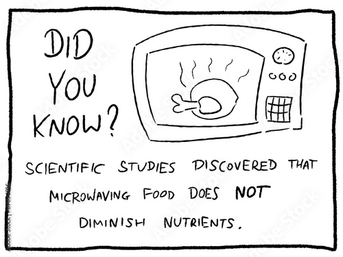 Microwave nutrition - trivia comic