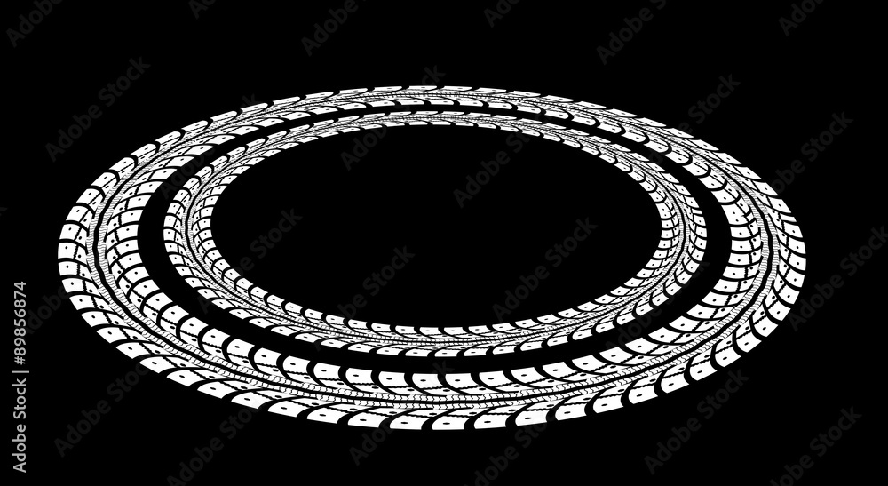 Obraz premium Tire tracks