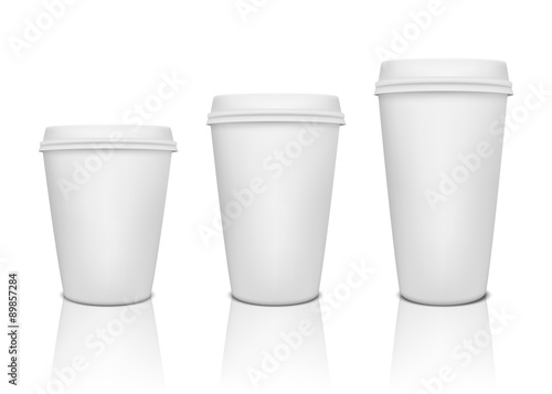 Paper coffee cup set