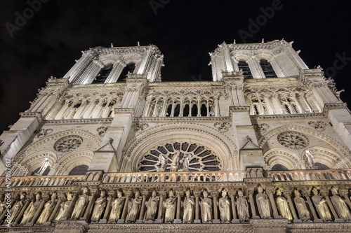 Le cathédral Notre Dame de Paris, france