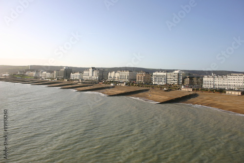 View of sea, beach and tall buildings © JohnatAPW