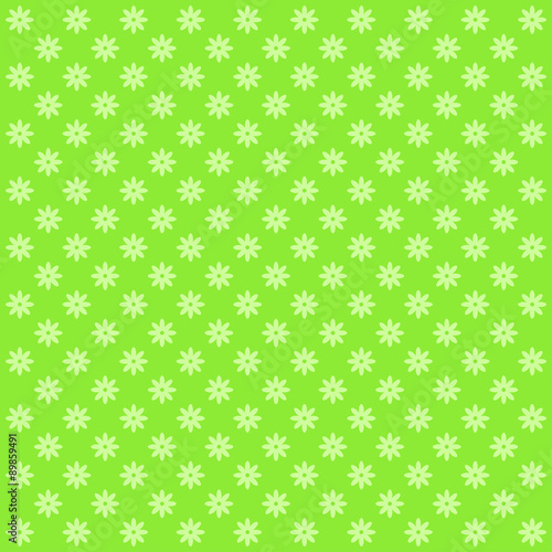 Classic seamless vintage flower pattern on green background