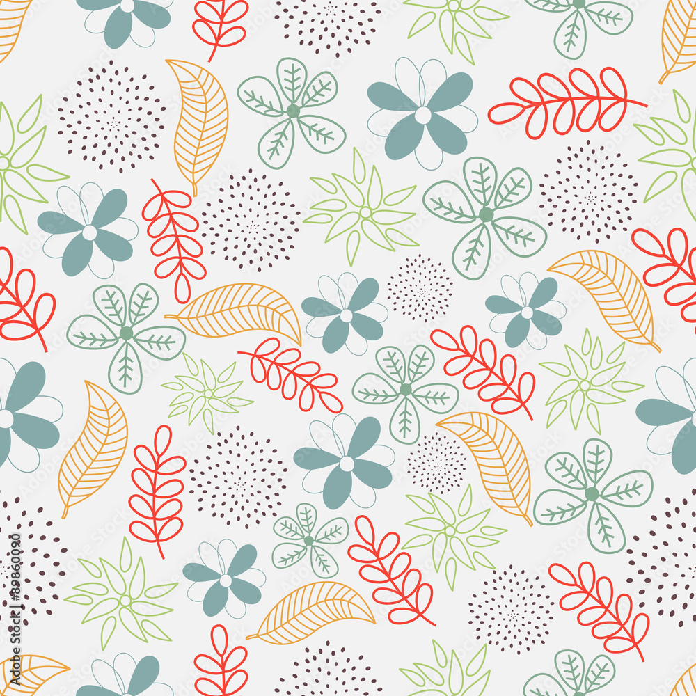 Colorful floral pattern for Nature.