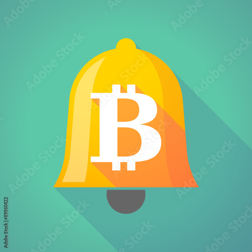 Bell icon with a bit coin sign