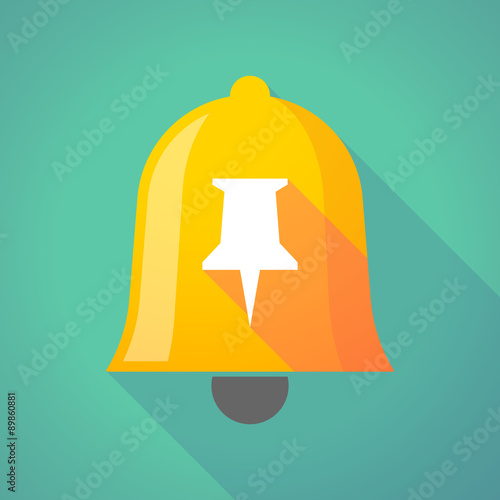 Bell icon with a push pin