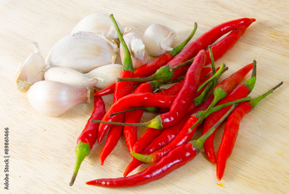 dried chilli on wood dried chilli on wood