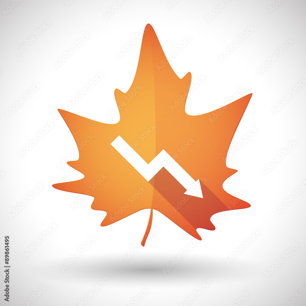 Autumn leaf icon with Autumn leaf icon with