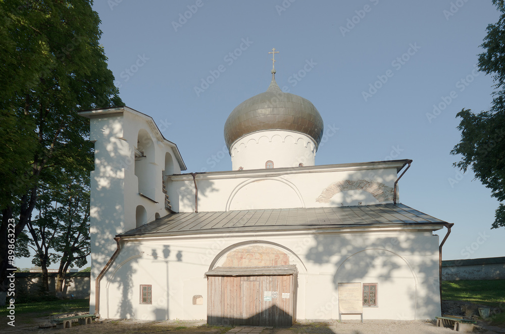 Pskov. Russia. Mirozhsky Monastery, the Transfiguration Cathedral, XII century