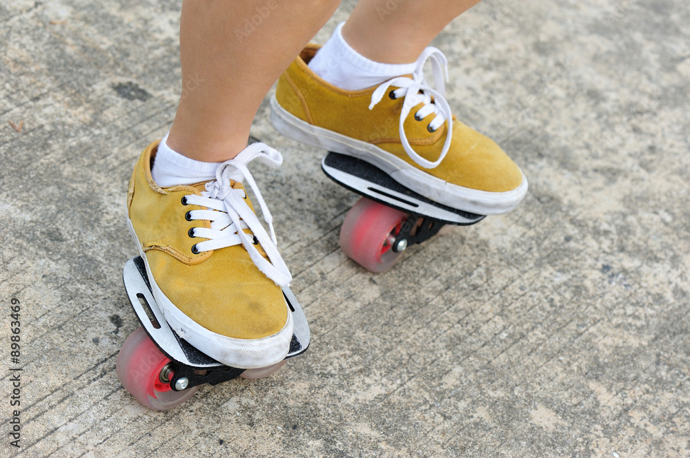 Naklejka premium legs practice freeline skateboard outdoor