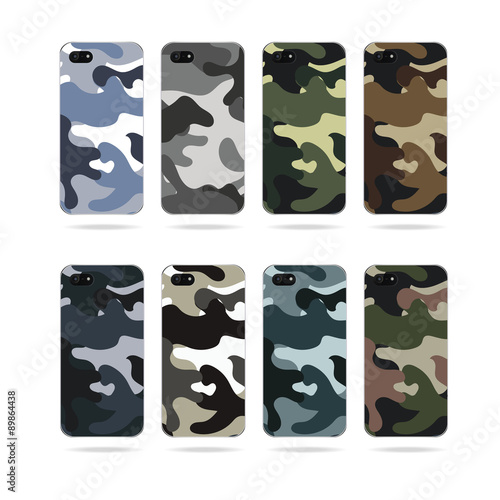 Mobile phone cover back and screen. 