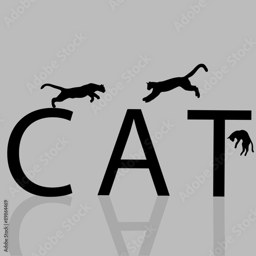 Cat drawing illustrator logo.