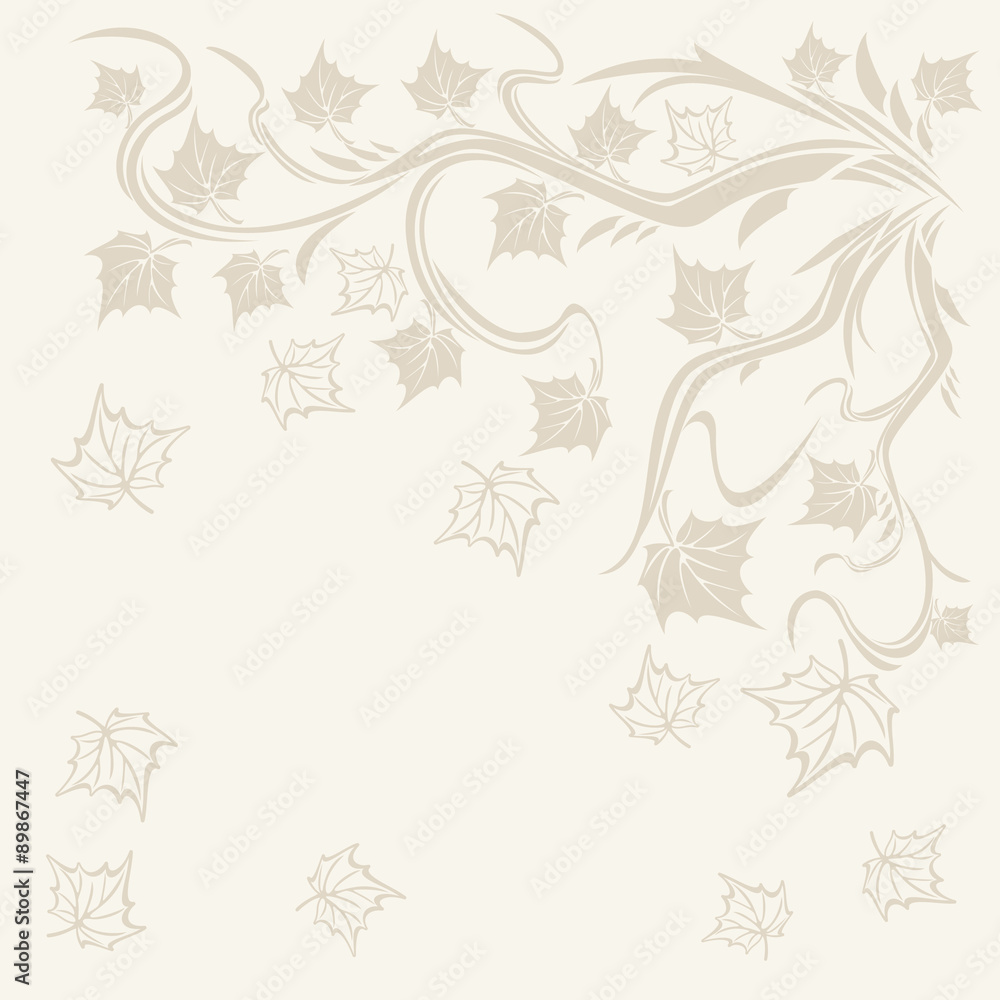 Background with maple autumn leaves