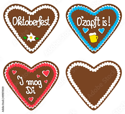 Set mit Oktoberfest-Lebkuchen