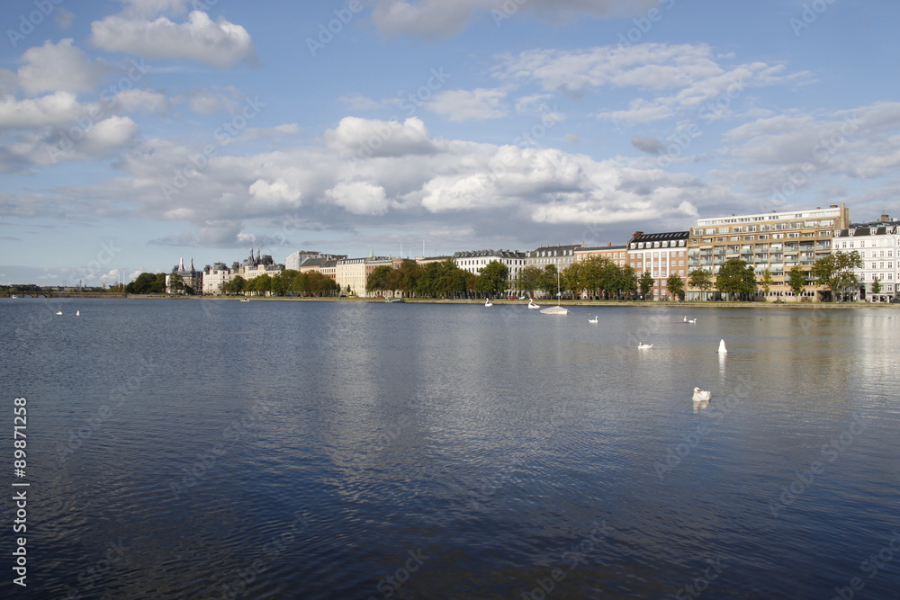 Fototapeta premium Canal de Copenhague, Danemark