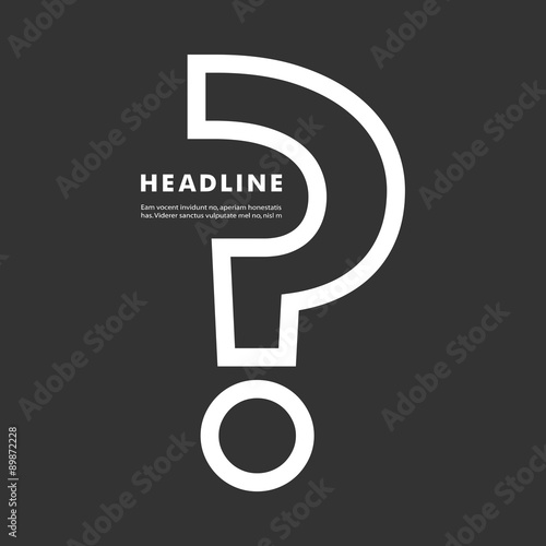 Flat vector question mark with a light bulb