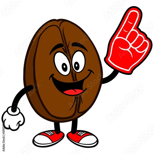 Coffee Bean with Foam Finger