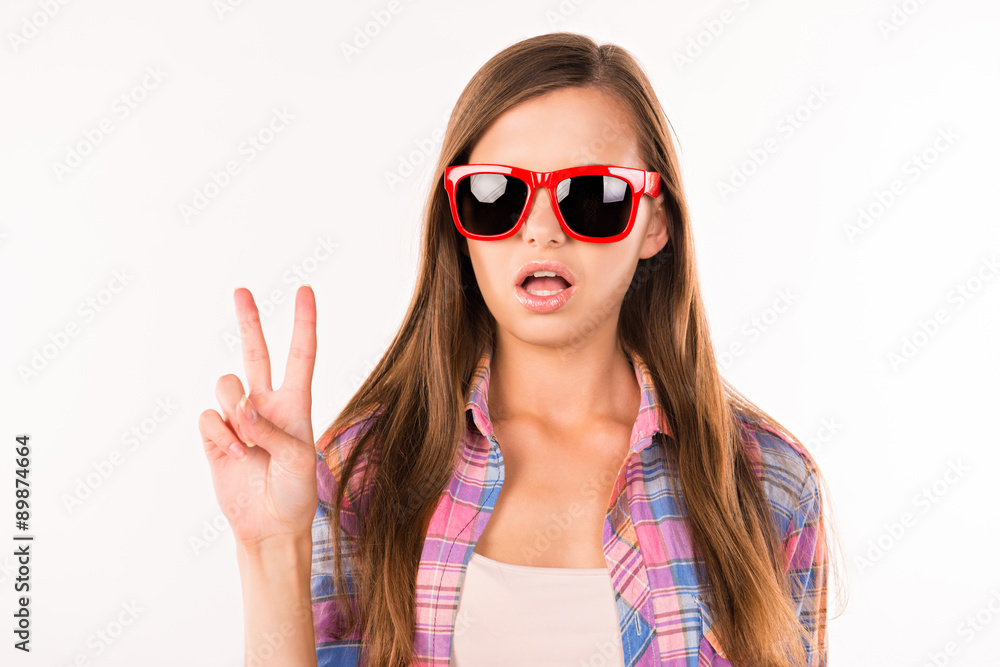 girl with funny glasses girl with funny glasses