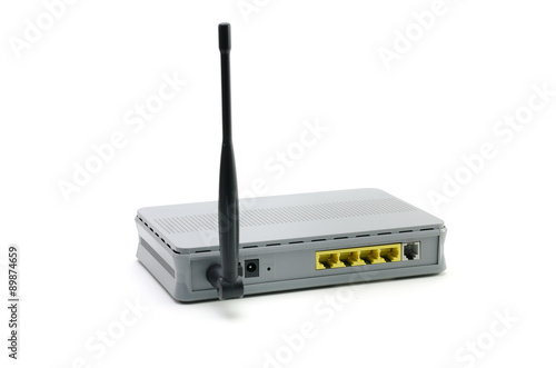 router on a white background