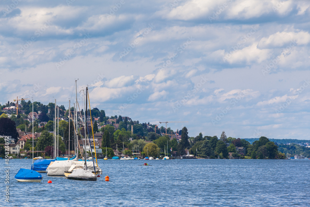 Panorama View of Zurich Lake
