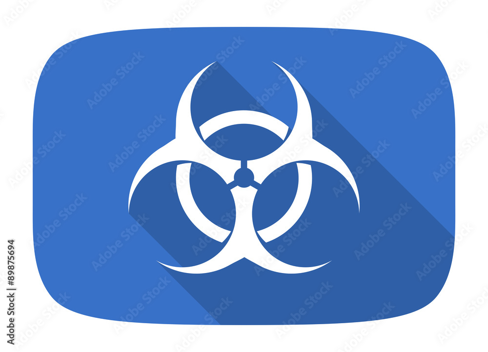 biohazard flat design modern icon biohazard flat design modern icon