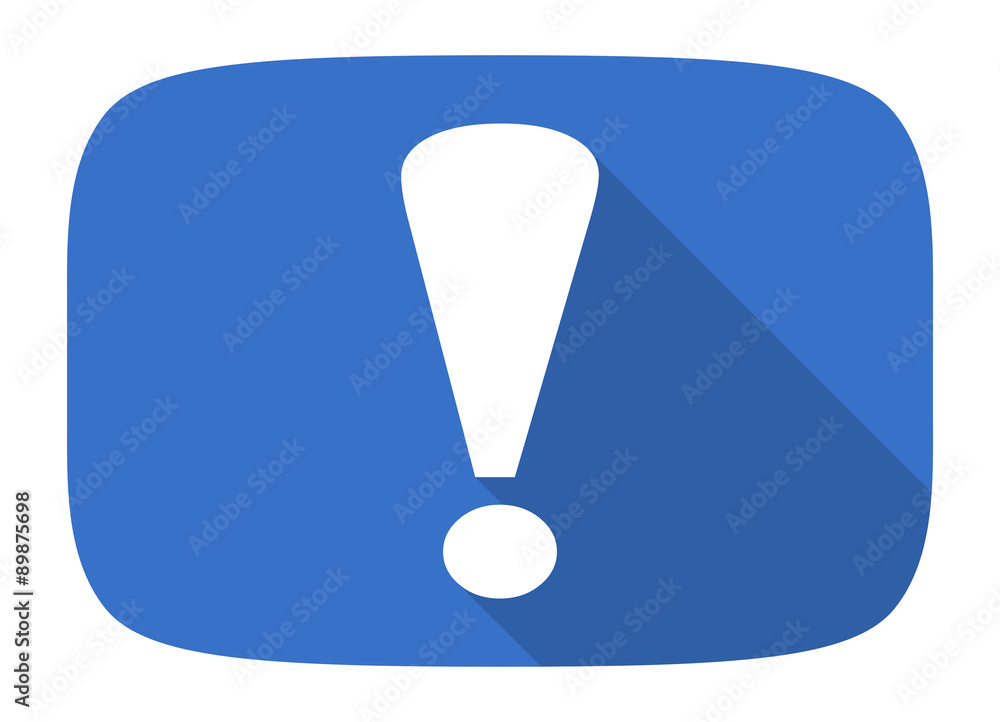 exclamation sign flat design modern icon exclamation sign flat design modern icon