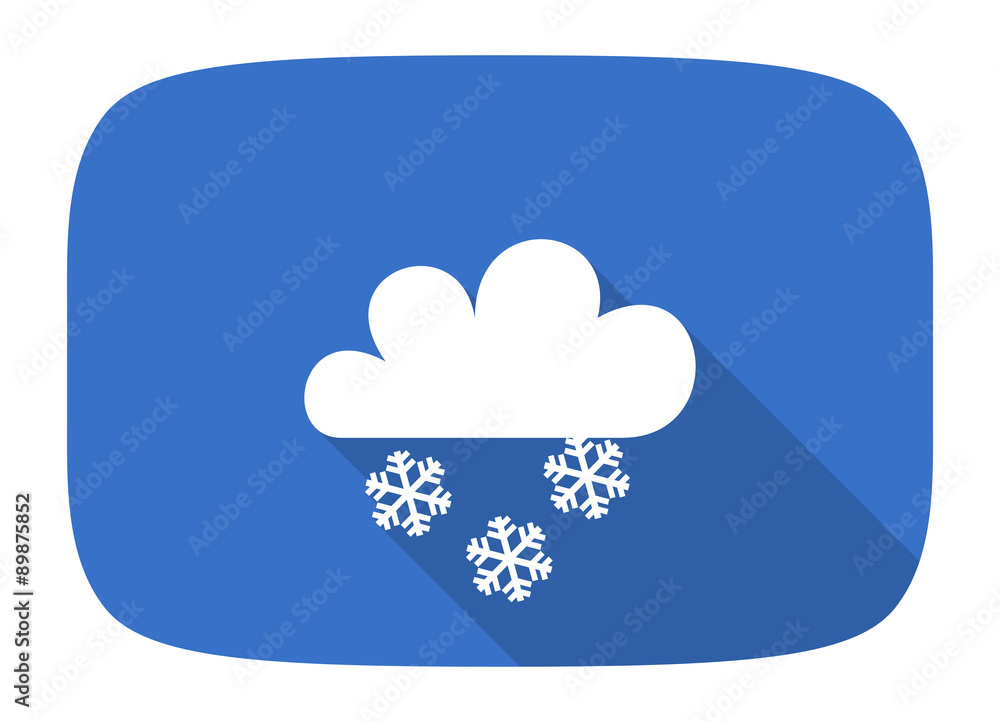 snowing flat design modern icon snowing flat design modern icon