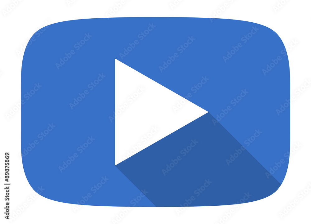play flat design modern icon play flat design modern icon