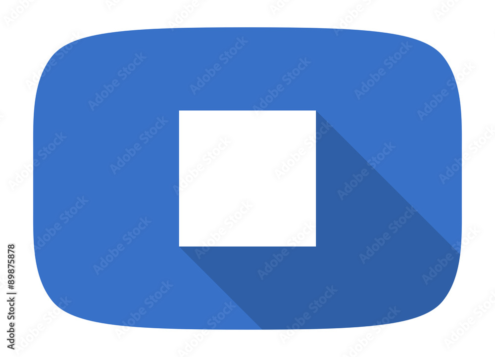 stop flat design modern icon stop flat design modern icon