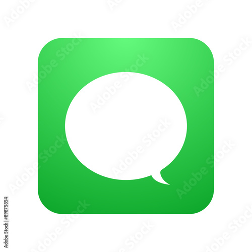 Vector modern chat icon. Bubble speech