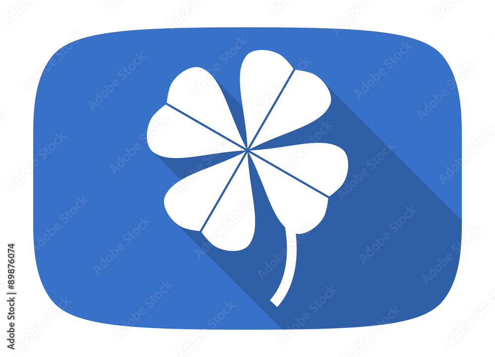 four-leaf clover flat design modern icon four-leaf clover flat design modern icon