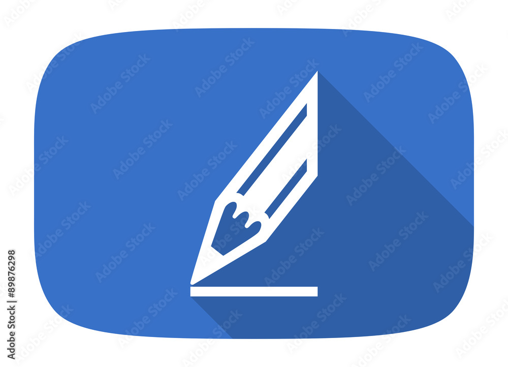 pencil flat design modern icon