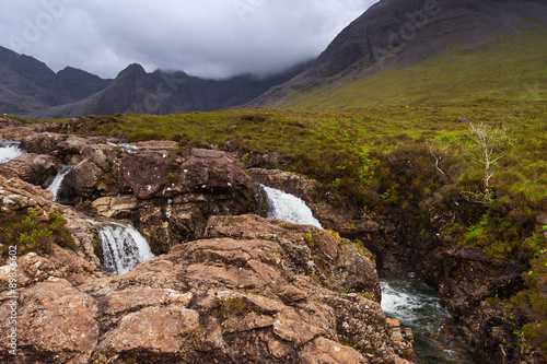 Fairy pools waterfalls  isle of Skye  Scotland