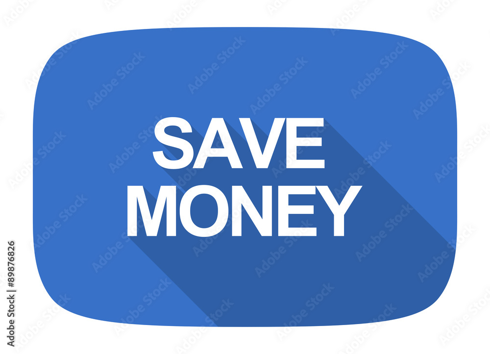 save money flat design modern icon save money flat design modern icon