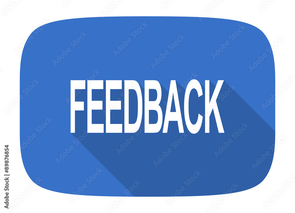 feedback flat design modern icon