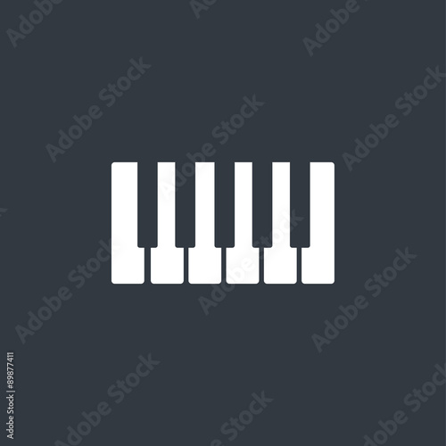 Octave, piano keys icon