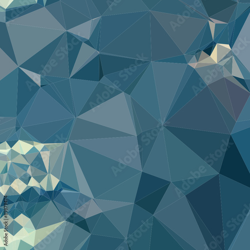 Cadet Blue Abstract Low Polygon Background