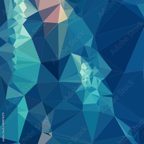 Ball Blue Abstract Low Polygon Background