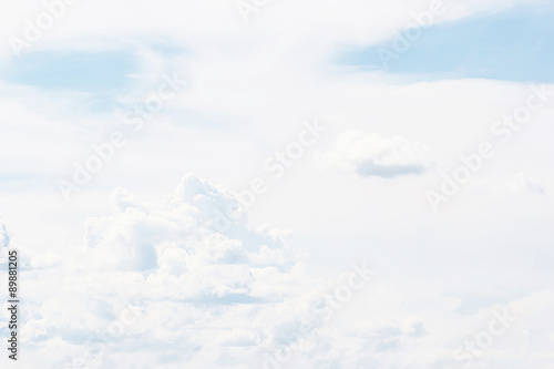 white clouds and blue sky background © phatthanit